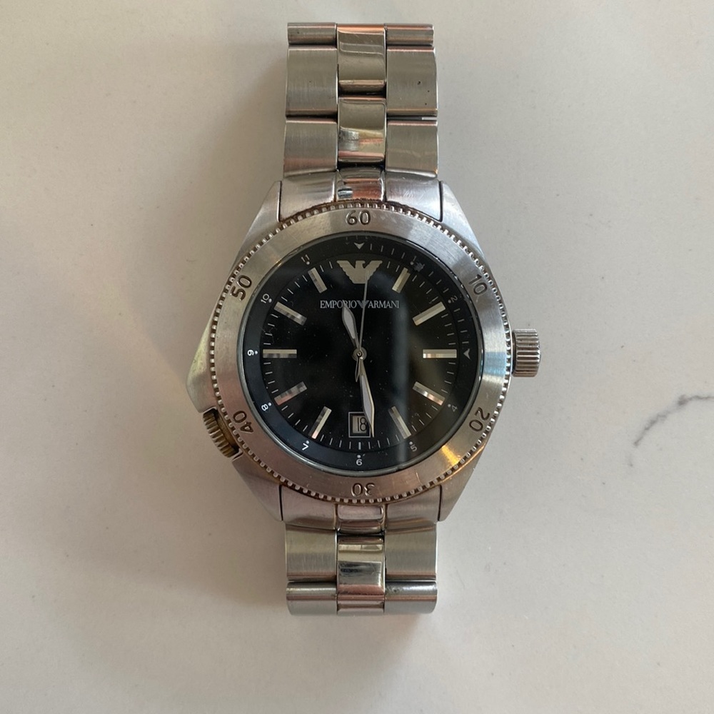 Emporio Armani stainless steel watch